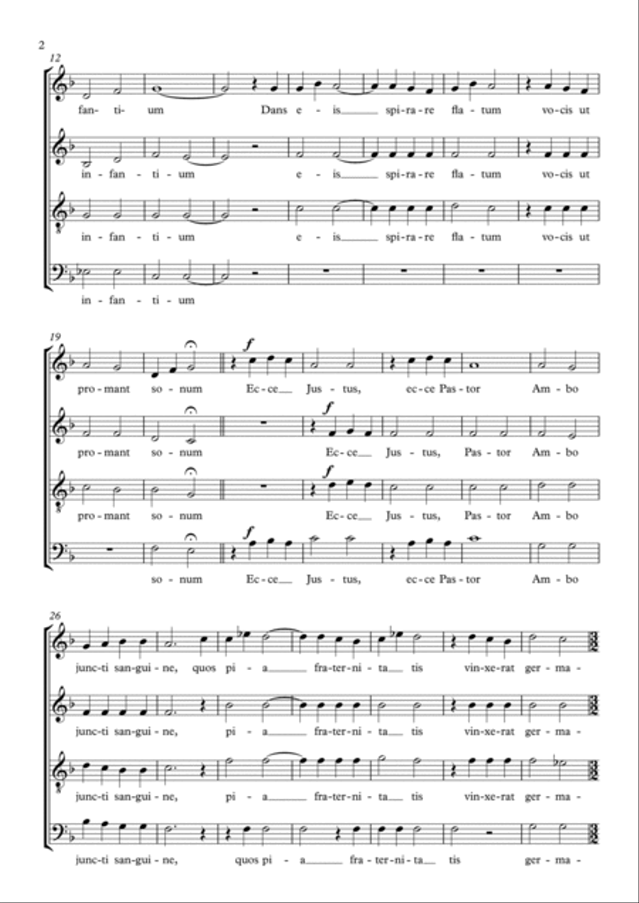 O Dei perenne Verbum O Dei perenne Verbum 4-Part scores gallery preview page 2