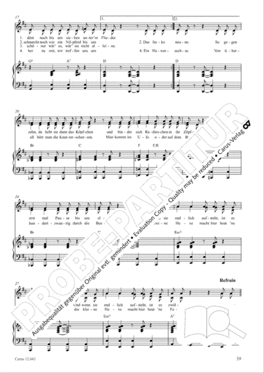 Gruselsongs, Band 1 Gruselsongs, Band 1 Score scores gallery preview page 40