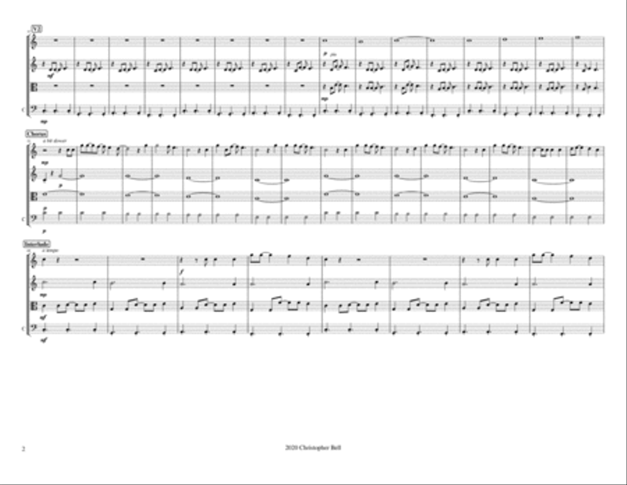 Dammit String Quartet scores gallery preview page 3