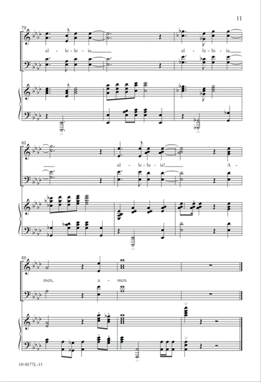 Praise to God, Immortal Praise 4-Part scores gallery preview page 11