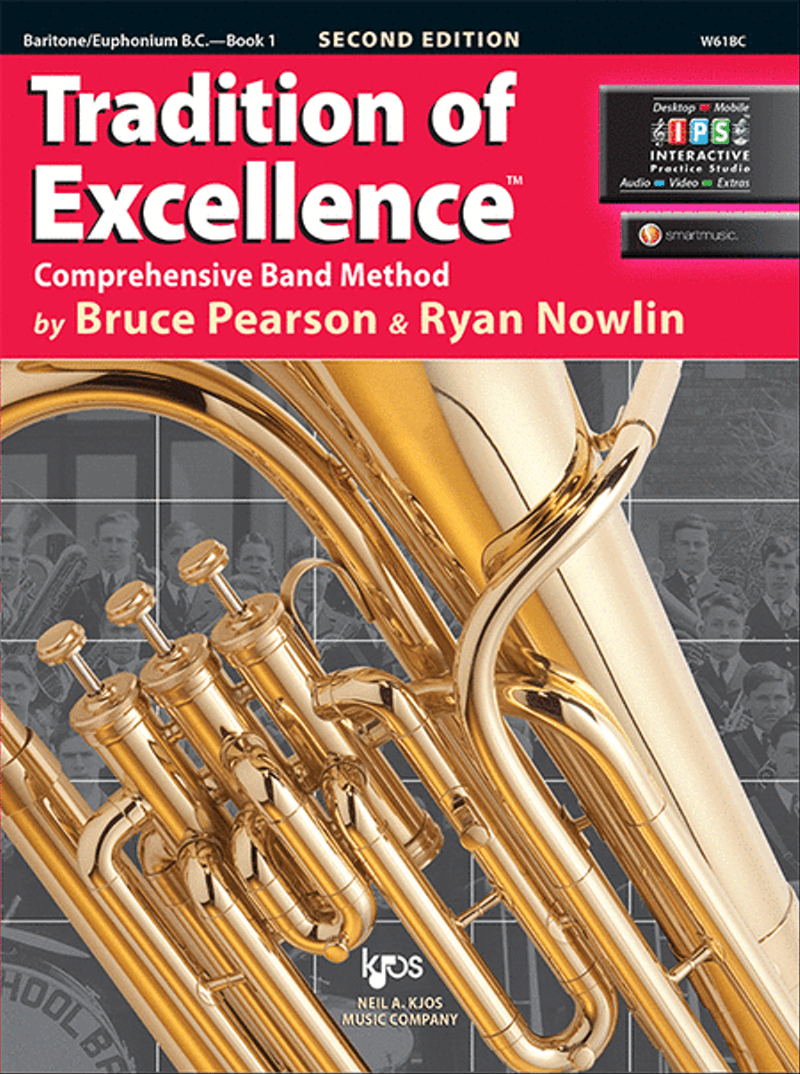Tradition of Excellence Book 1 - Baritone/Euphonium B.C. Concert Band Methods scores gallery preview page 1