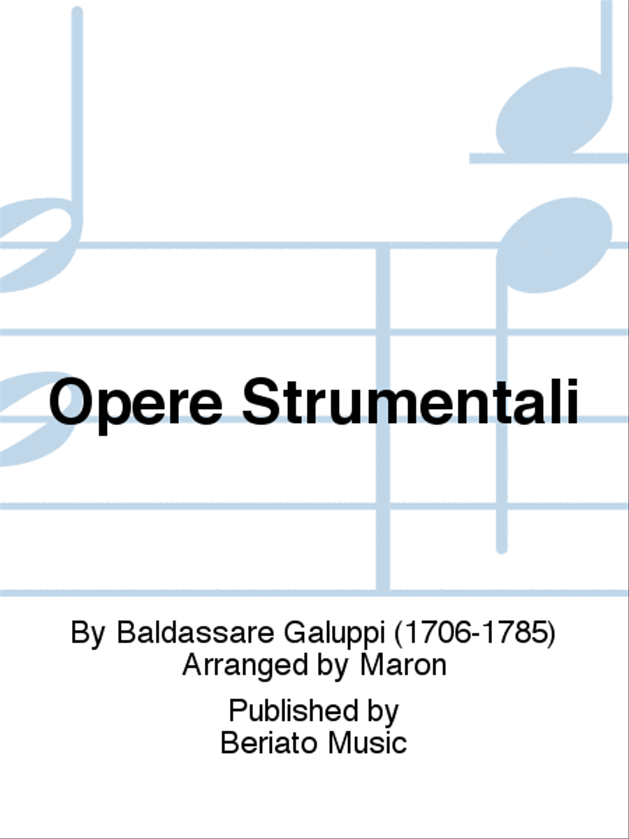 Book cover for Opere Strumentali