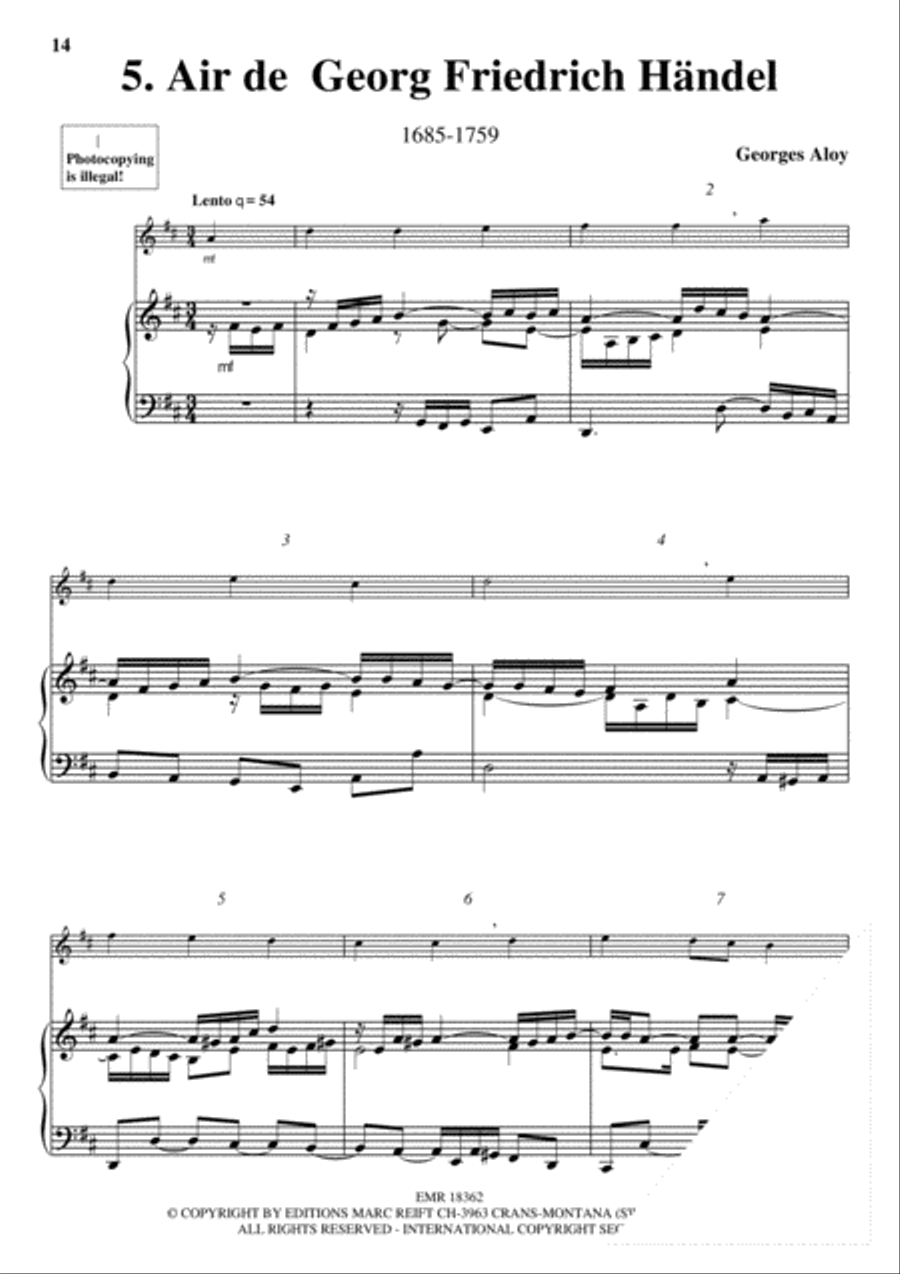 10 Preludes sur des airs anciens Violin Solo scores gallery preview page 7