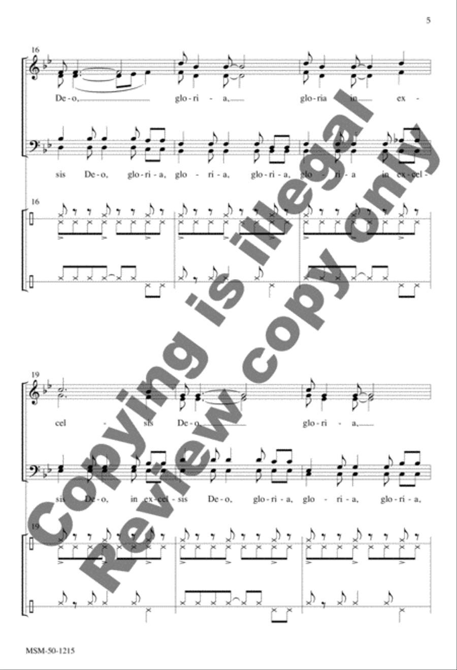 South African Gloria 4-Part scores gallery preview page 5