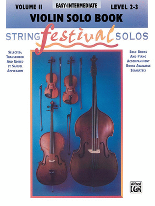 Book cover for String Festival Solos, Volume 2