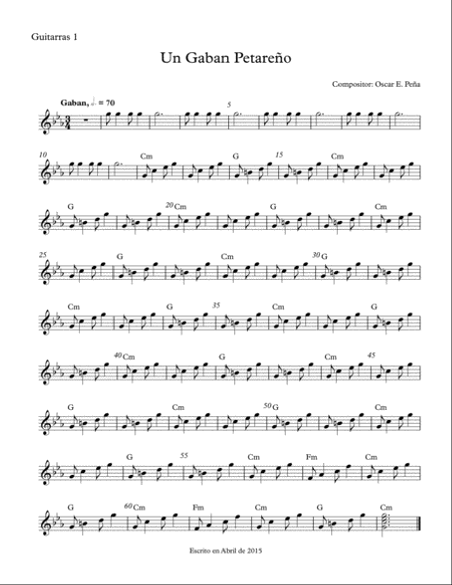Particellas de Gaban Petareño Small Ensemble scores gallery preview page 4