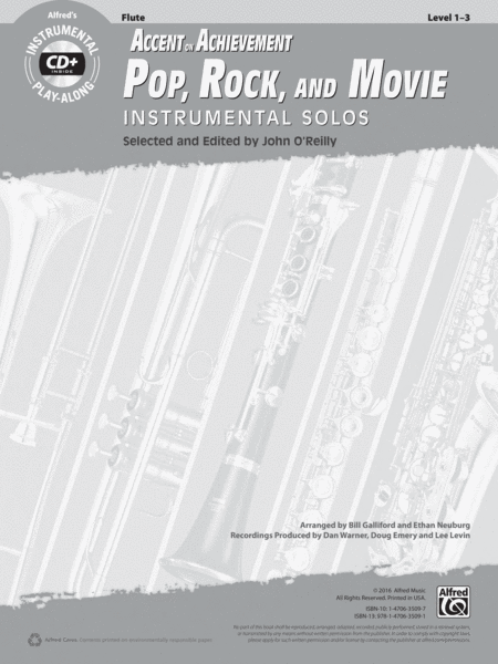 AOA Pop, Rock, and Movie Instrumental Solos by John O'Reilly Flute Solo - Sheet Music