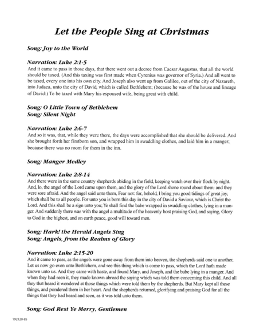 Let the People Sing at Christmas 4-Part scores gallery preview page 89