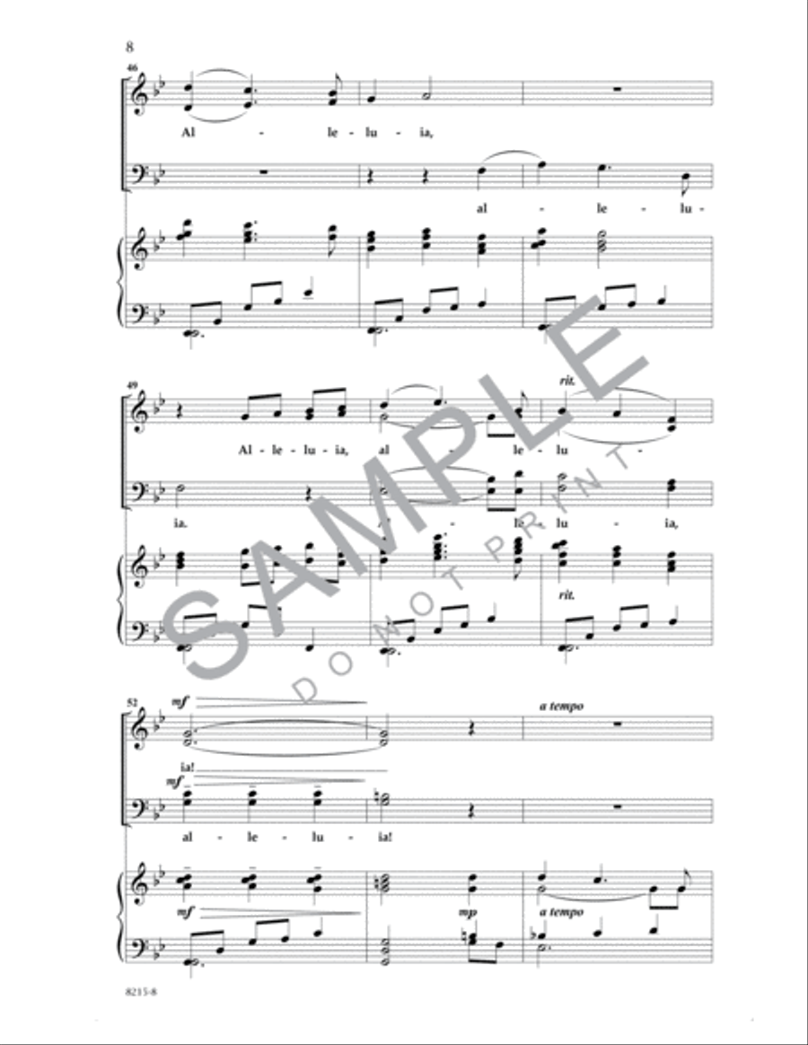 The Perfect Wisdom of Our God 4-Part scores gallery preview page 7