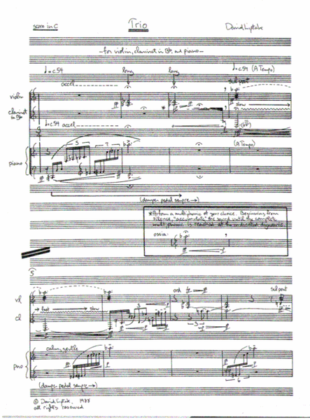 [Liptak] Trio for Clarinet, Violin, and Piano
