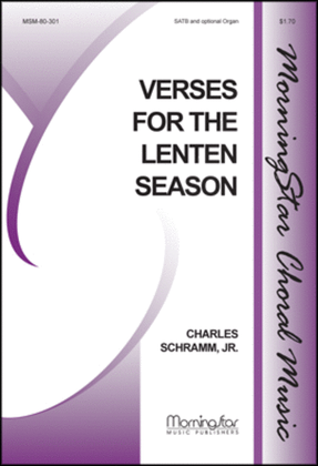 Book cover for Verses for the Lenten Season
