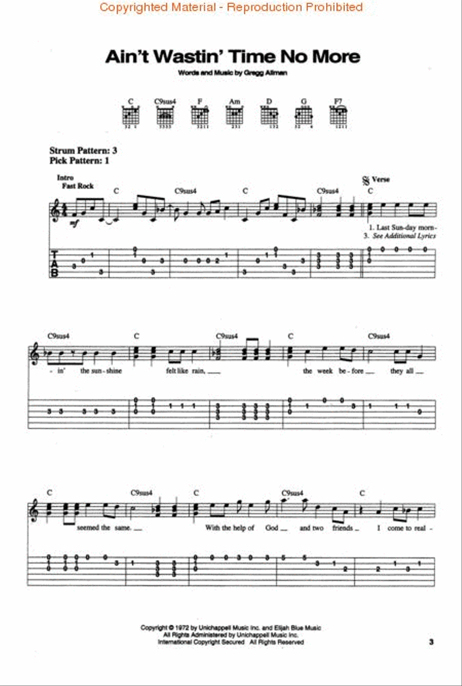 The Best of the Allman Brothers Band Electric Guitar scores gallery preview page 2
