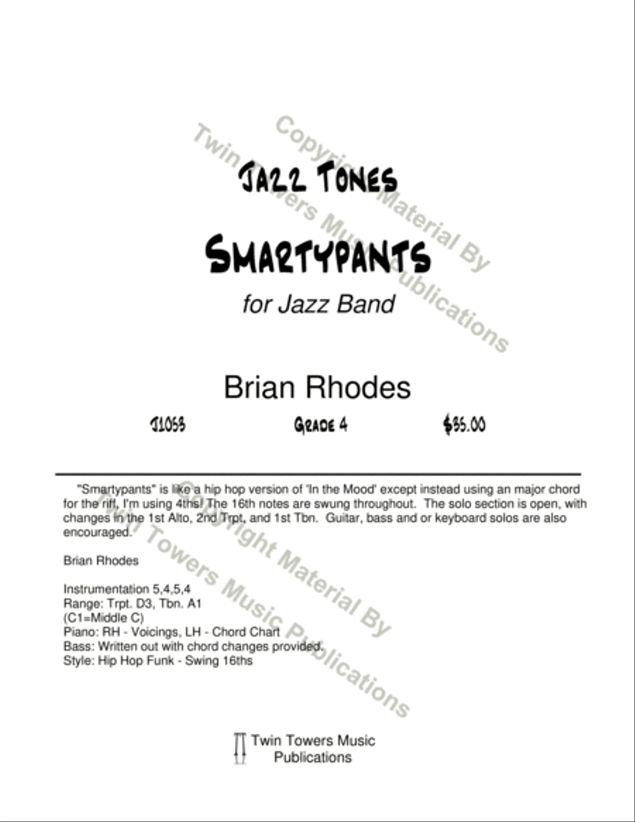 Smartypants Jazz Ensemble scores gallery preview page 2