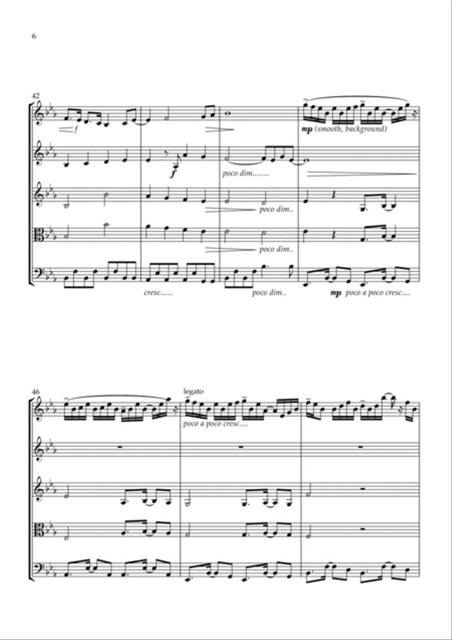 Fix You Fix You String Quartet scores gallery preview page 6