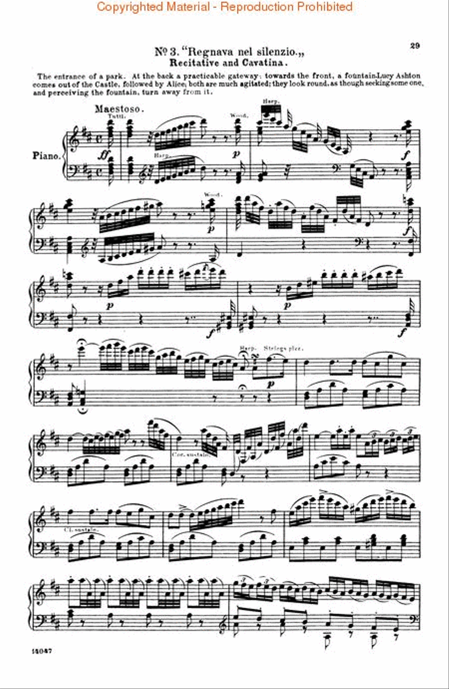 Lucia di Lammermoor Voice scores gallery preview page 3