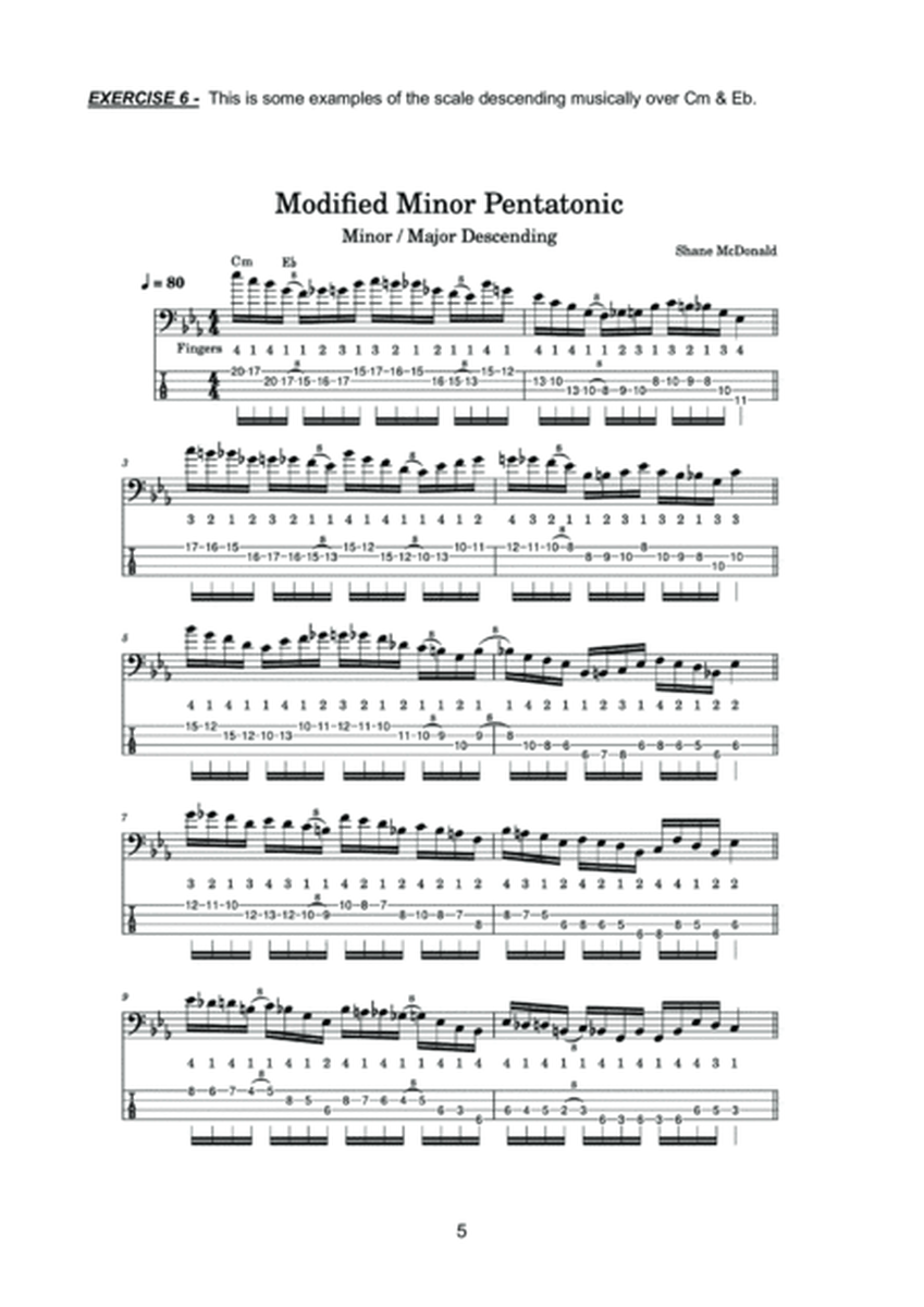8 Note Modified Minor Scale For Bass Players