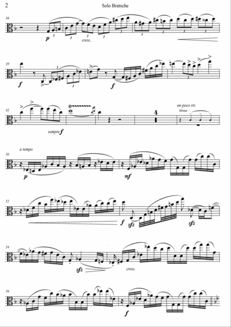 Romance in F Major for Viola and String Orchestra, Op. 85 - Set of Parts String Orchestra scores gallery preview page 2