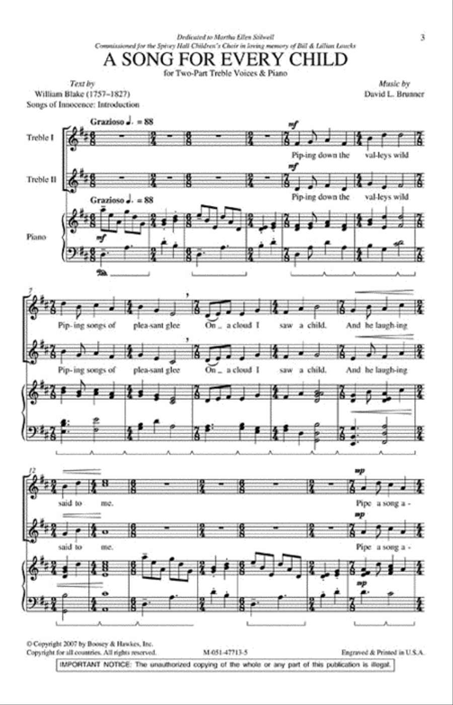 A Song for Every Child 2-Part scores gallery preview page 2