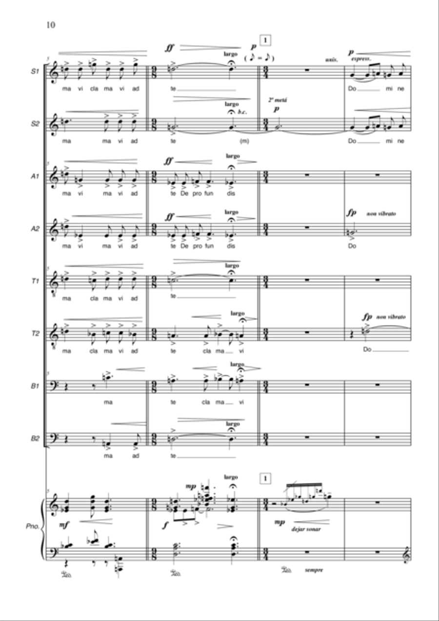 De Profundis Clamavi Mixed Choir scores gallery preview page 3