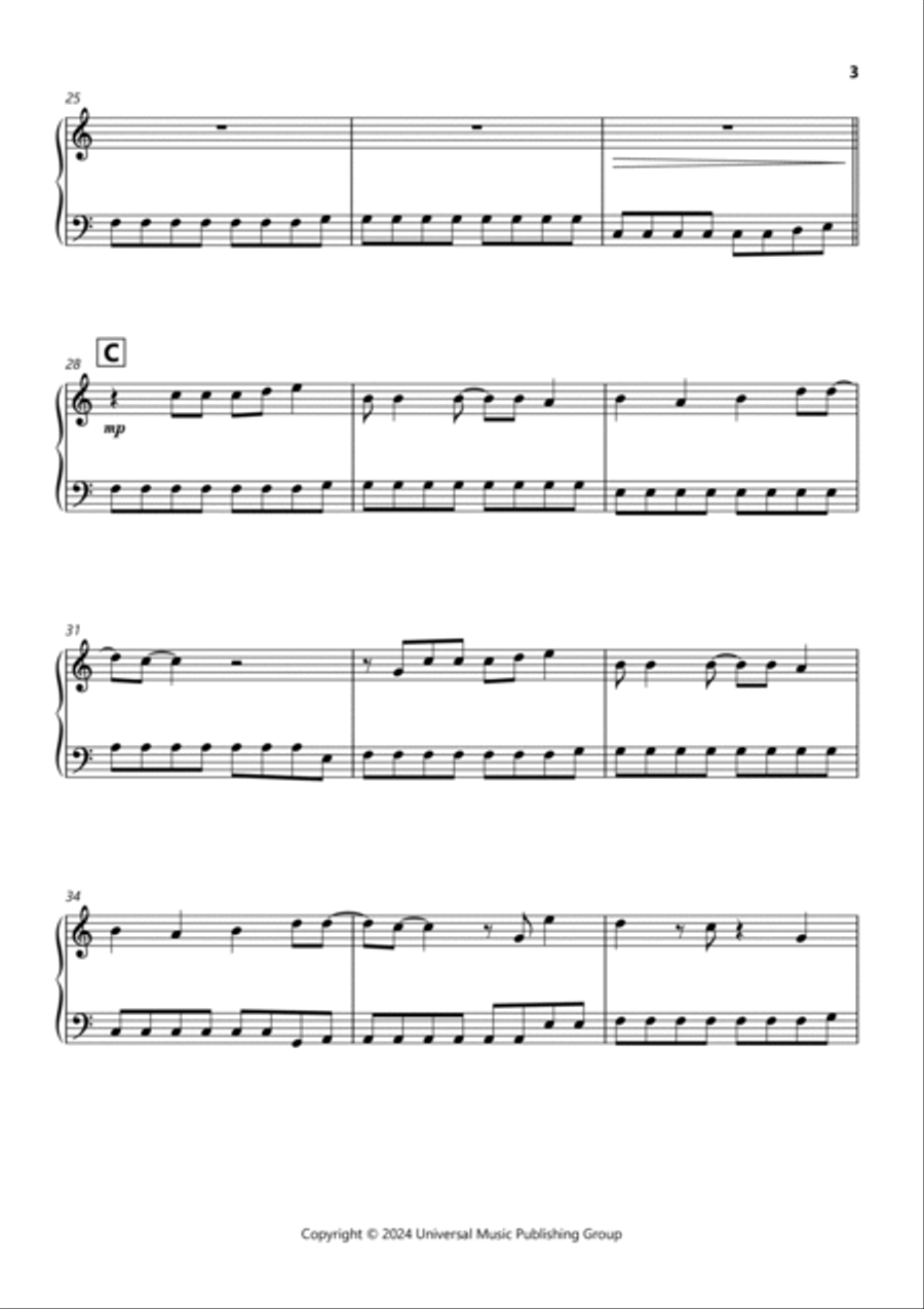 Fortnight Easy Piano scores gallery preview page 3