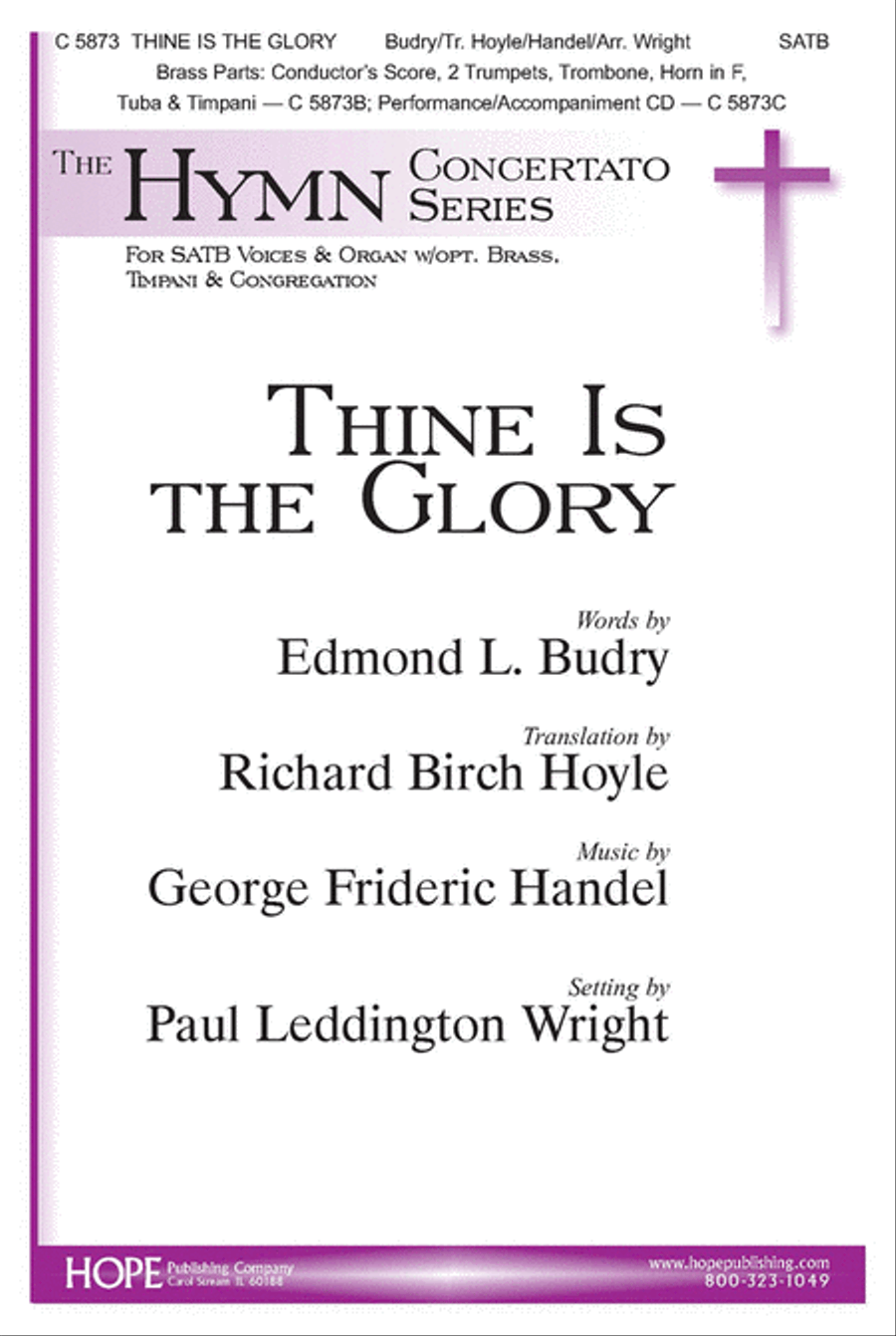 Thine Is the Glory Thine Is the Glory 4-Part scores gallery preview page 1