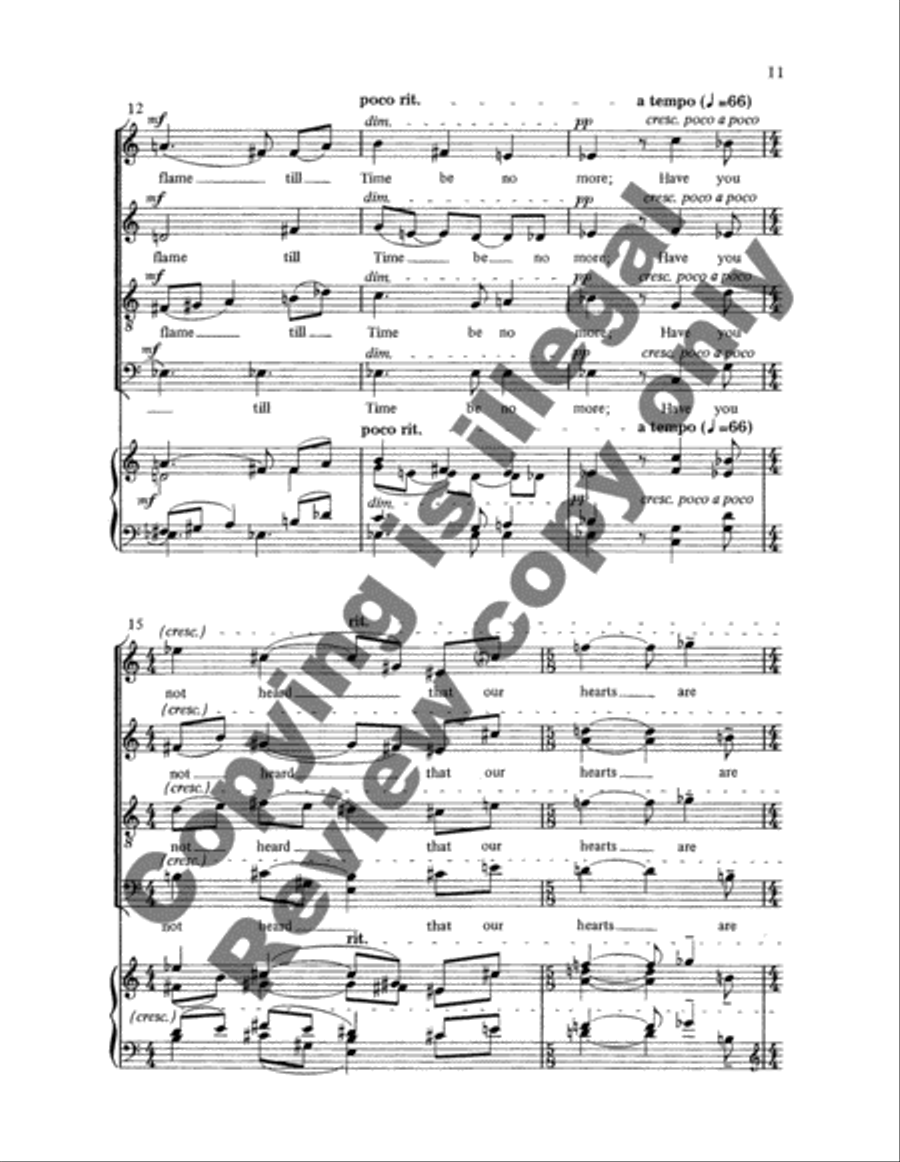 Three Yeats Settings Divisi scores gallery preview page 7