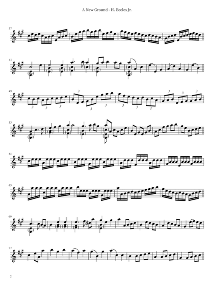 A new ground - Divisions on a Ground - Solo Violin image number null