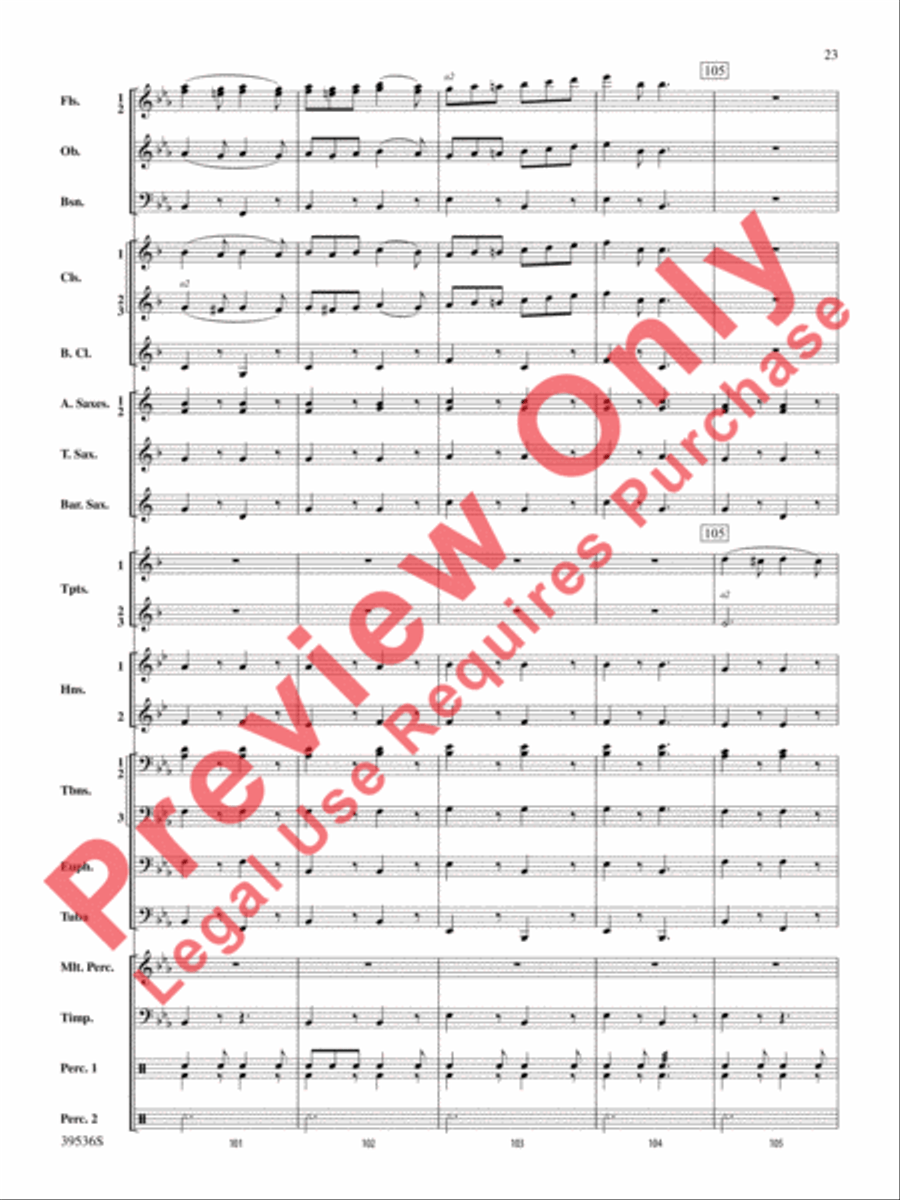 Screamers! Screamers! Concert Band scores gallery preview page 24