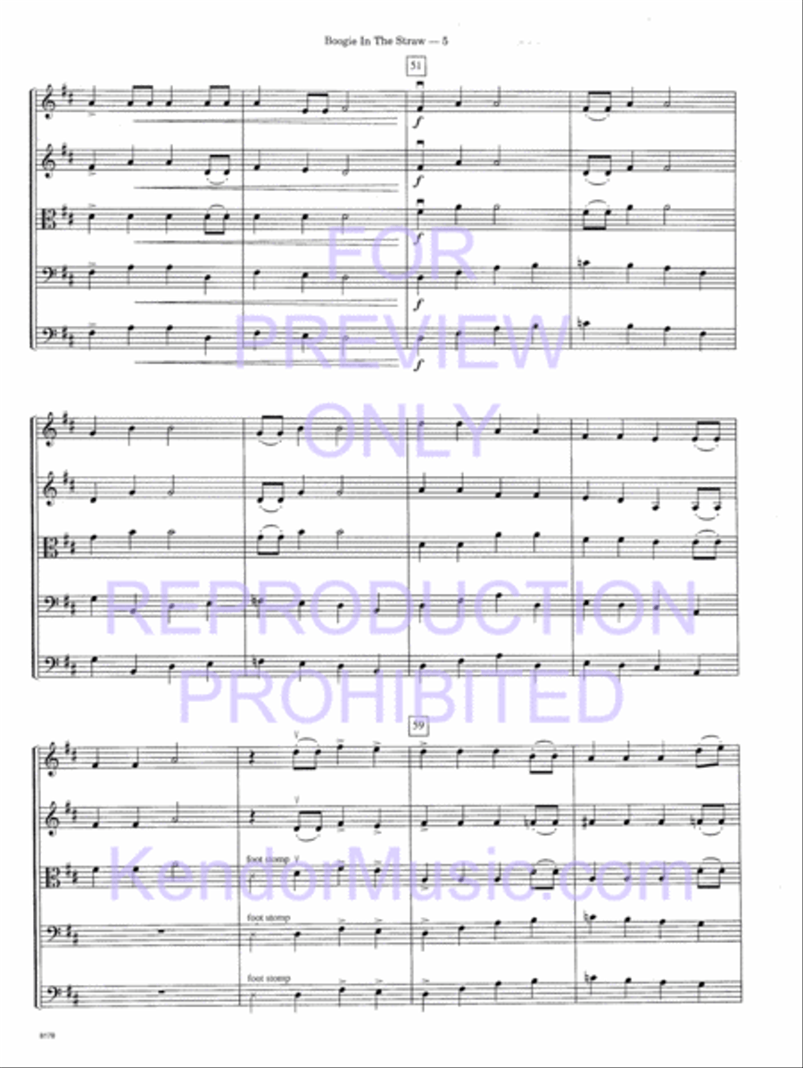 Boogie In The Straw String Orchestra scores gallery preview page 8