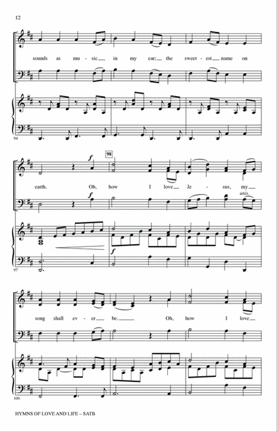 Hymns Of Love And Life Hymns Of Love And Life 4-Part scores gallery preview page 11