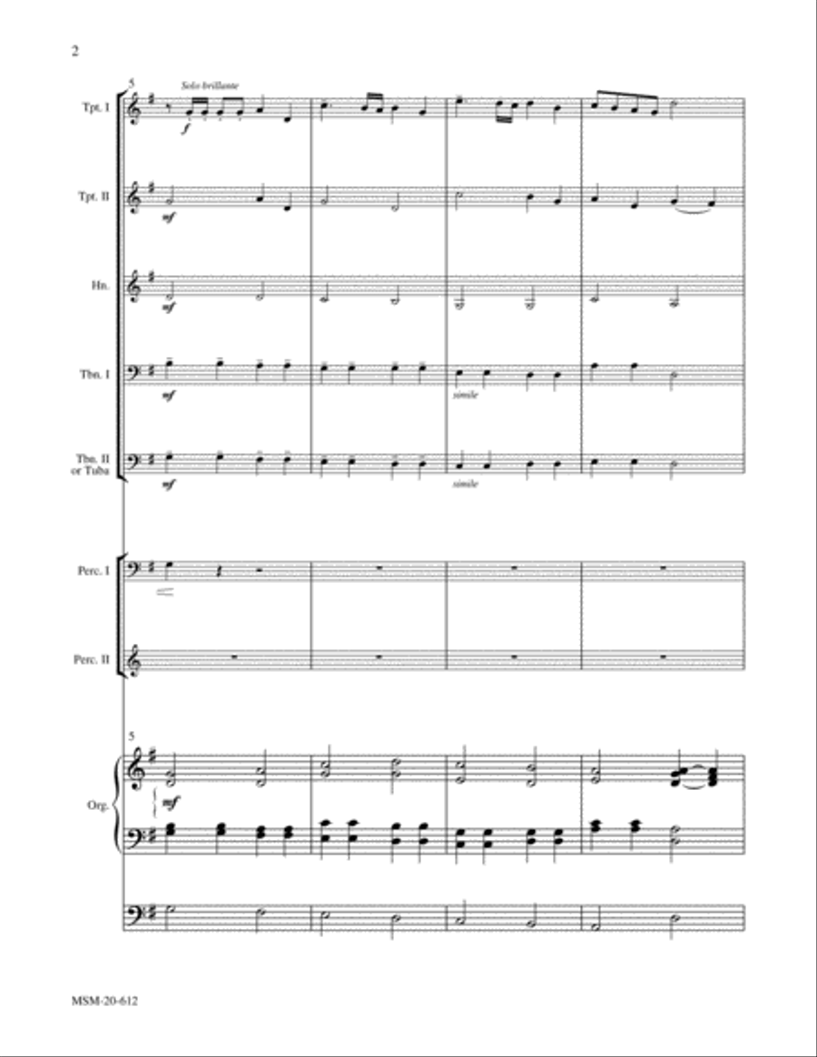 Trumpet Tune in G Trumpet Tune in G Trumpet scores gallery preview page 3