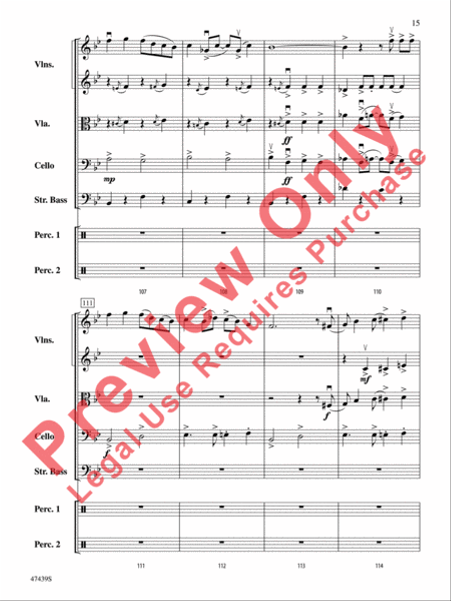 Sleigh Ride String Orchestra scores gallery preview page 16