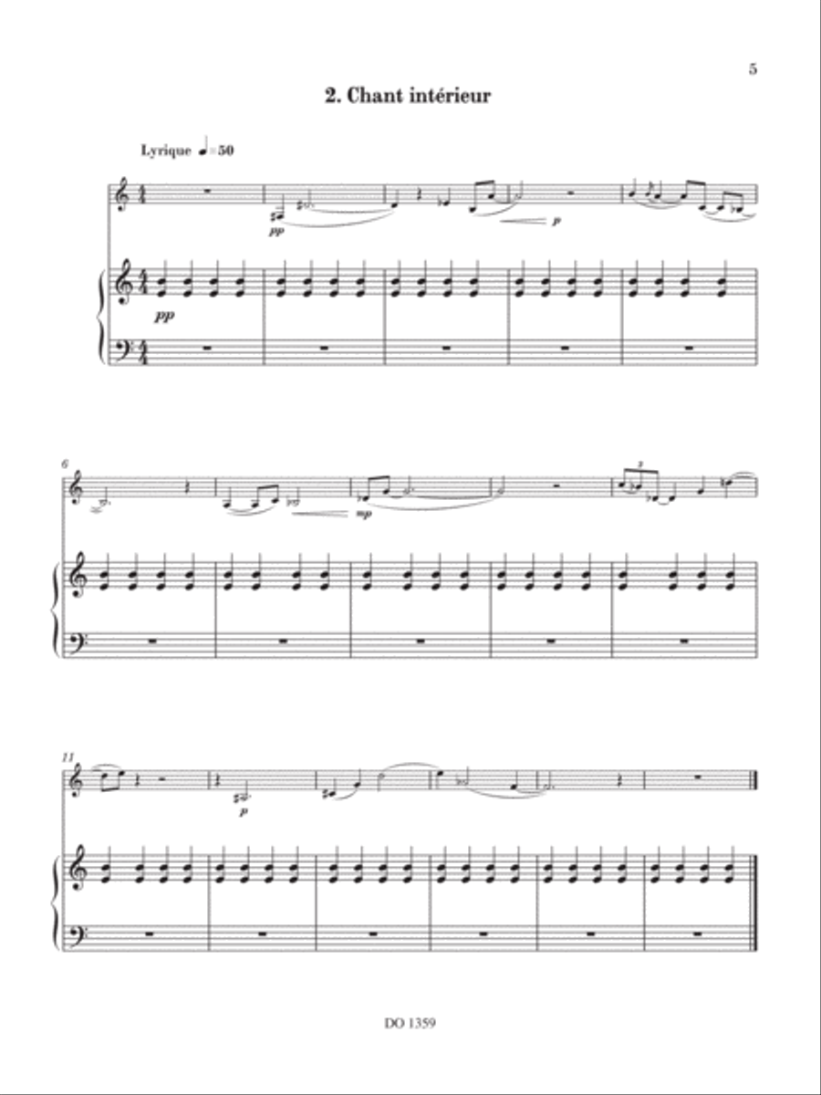 Sept pièces Clarinet Solo scores gallery preview page 6
