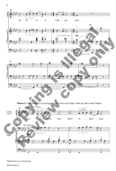 Thy Strong Word Did Cleave the Darkness (Choral Score) image number null