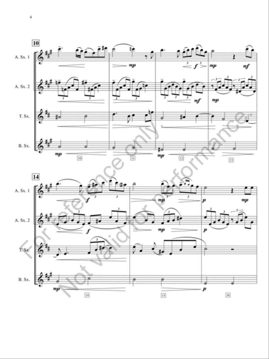 Ave Maria Saxophone scores gallery preview page 5