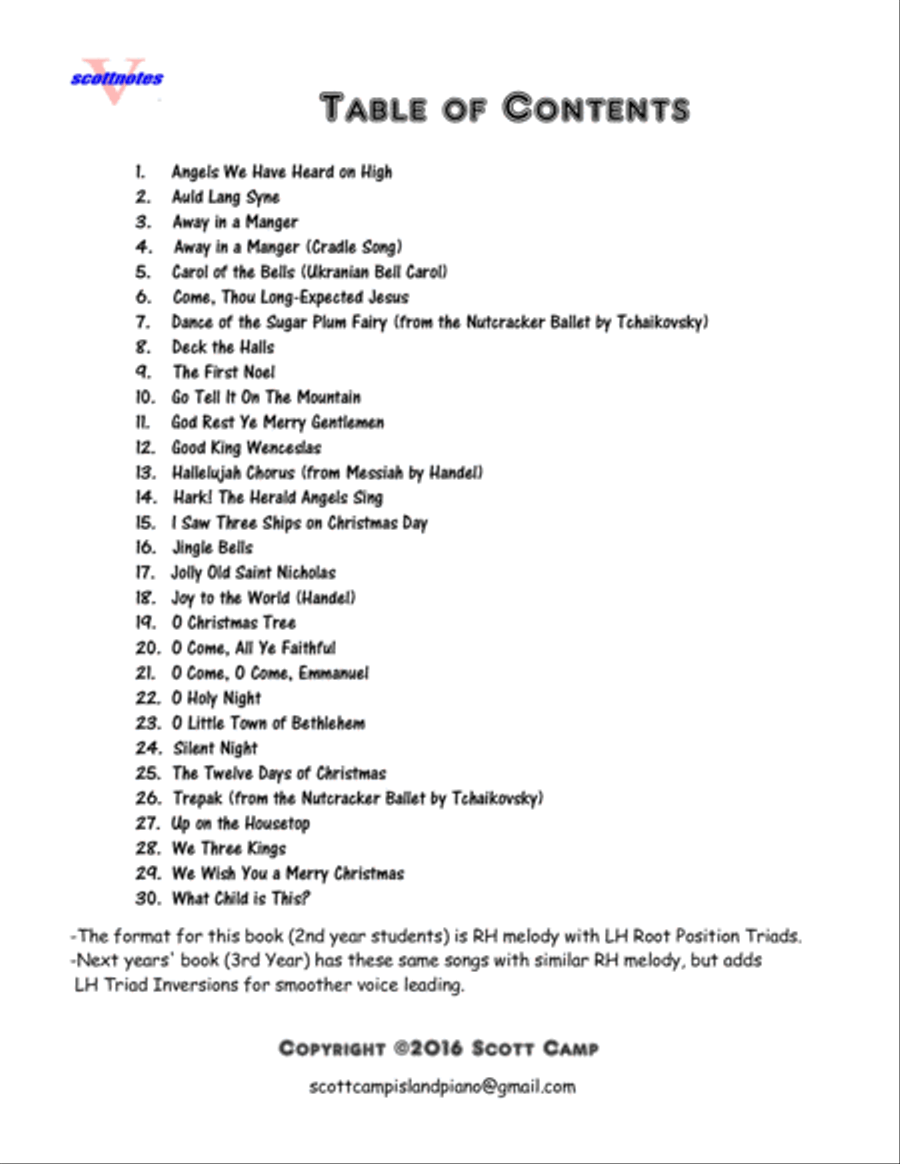 30 Christmas Piano Favorites for Second Year Piano Piano Method scores gallery preview page 2