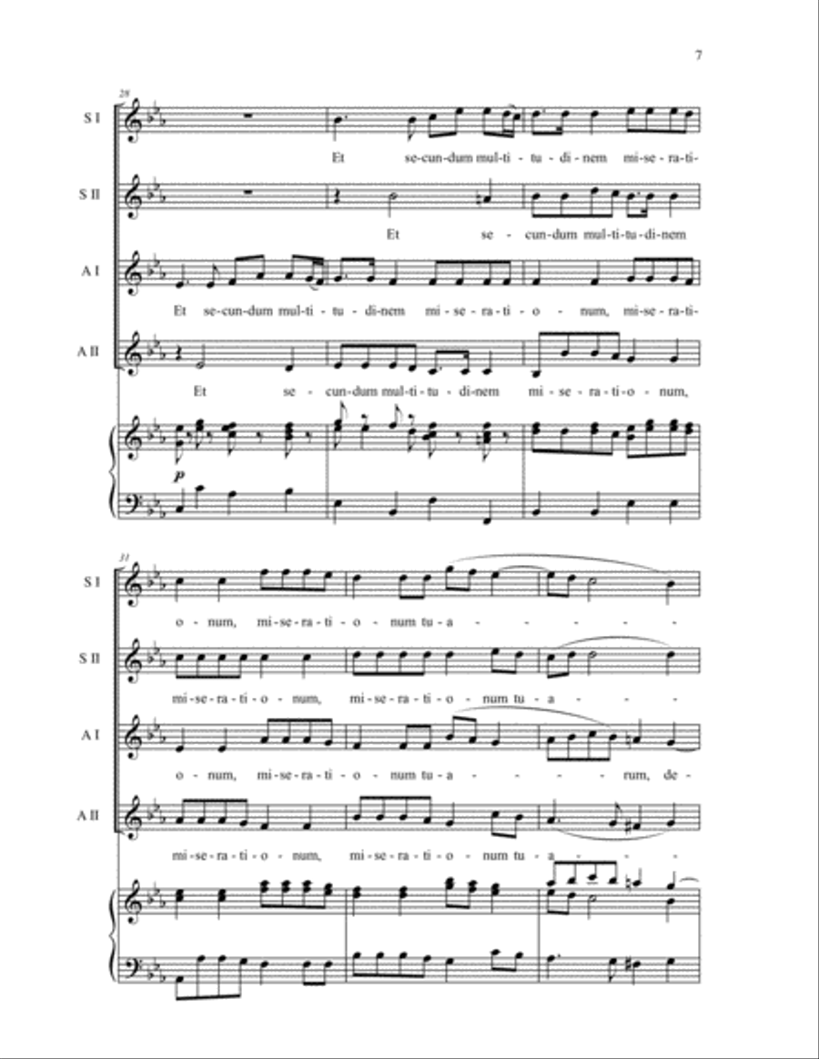 Miserere Mei Deus Miserere Mei Deus SSAA scores gallery preview page 7