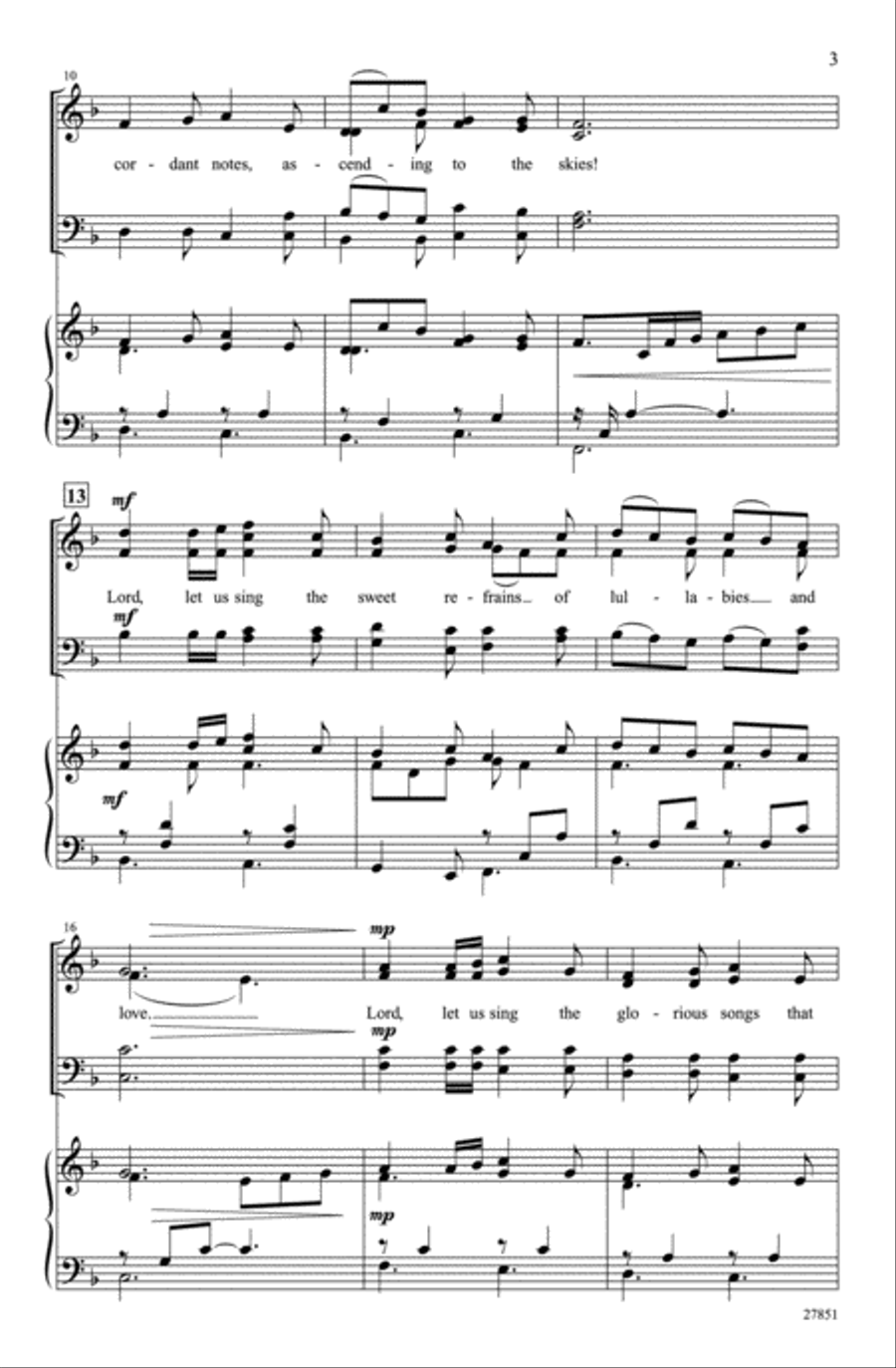 The Songs of Life 4-Part scores gallery preview page 3