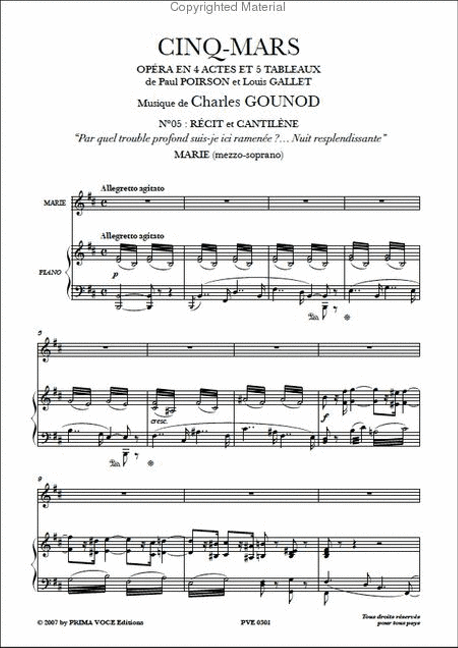 Nuit resplendissante from Cinq-Mars Mezzo-Soprano Voice scores gallery preview page 2