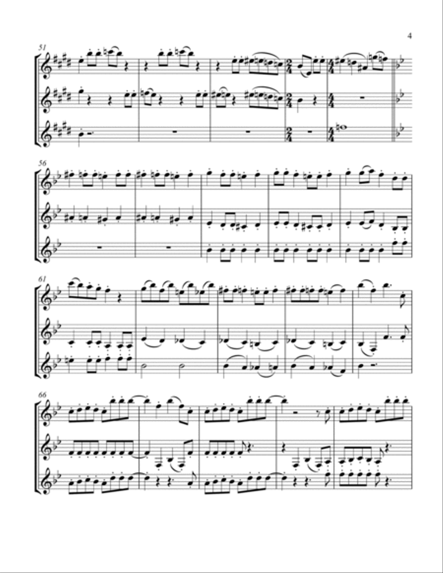 Bohemian Rhapsody Bohemian Rhapsody Clarinet Trio scores gallery preview page 5