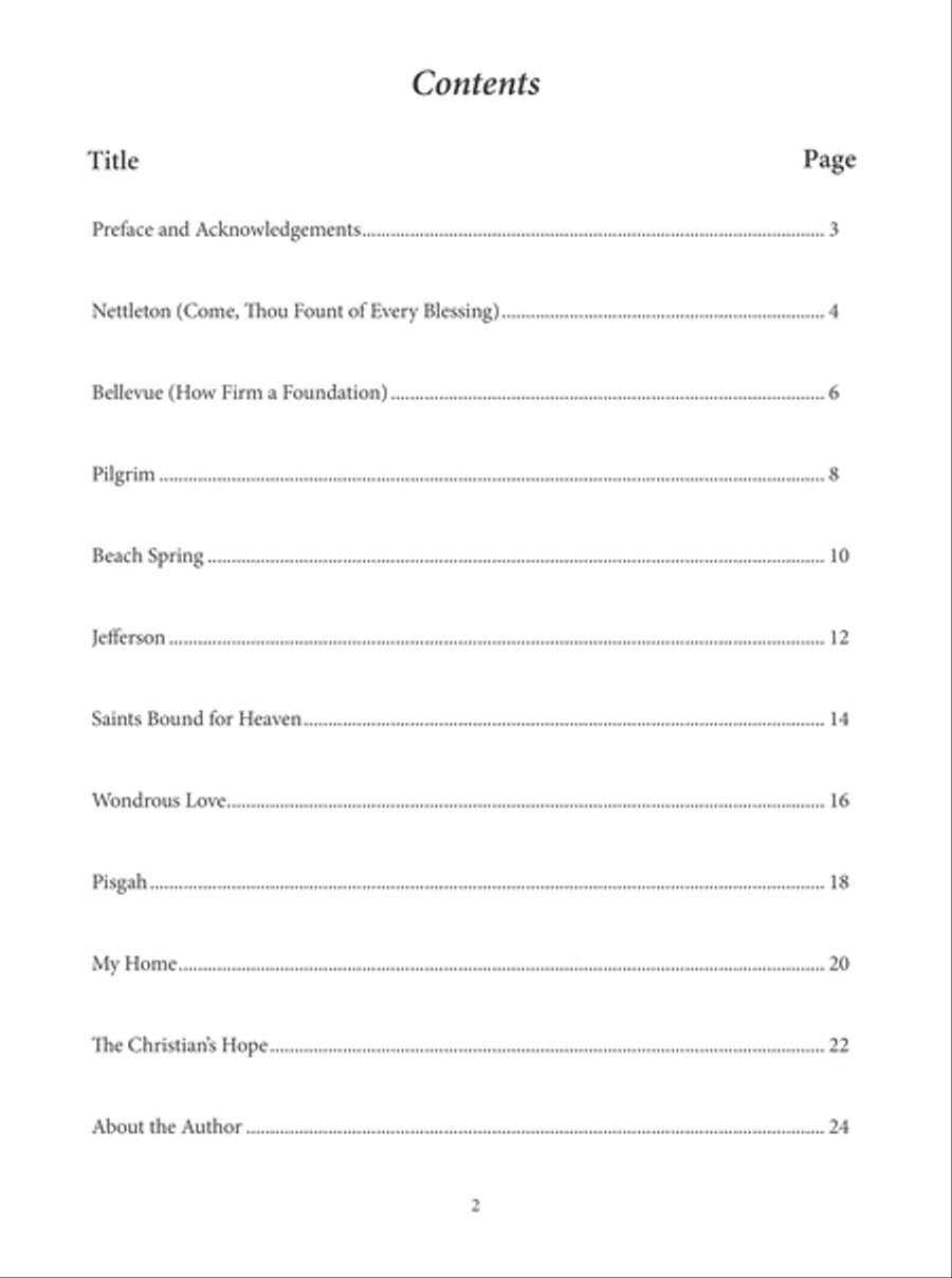 Early American Hymn Favorites for Classic Guitar Lute scores gallery preview page 3