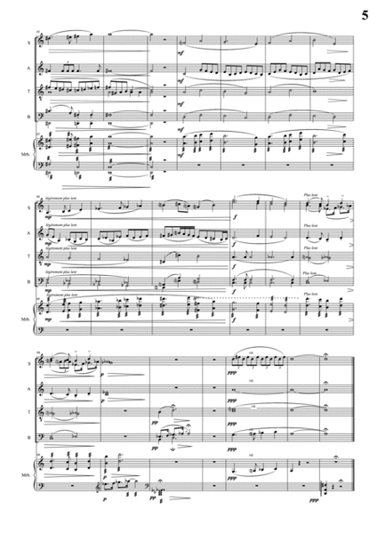 Souvenir éolien --- for Marimba and chorus --- Full score and parts --- JCM 2009-2013