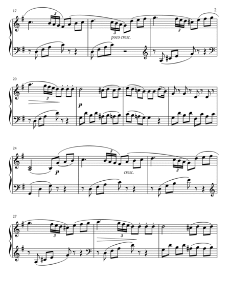 Romance Piano concerto no. 20 in D minor