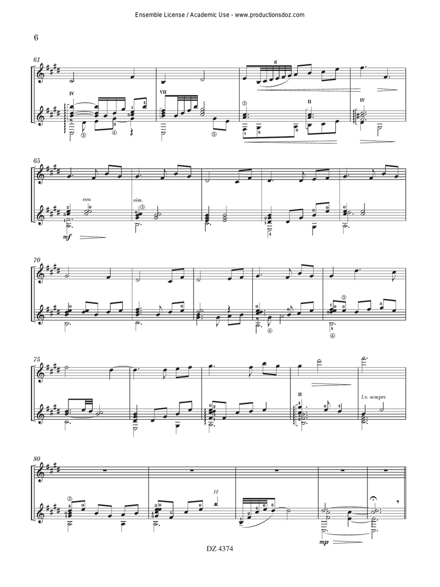 Fantasy No. 2 Violin scores gallery preview page 6