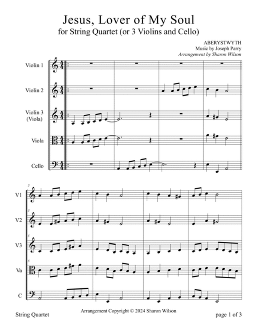 Songs for Worship (A collection of 5 hymns and spirituals for String Quartet) image number null
