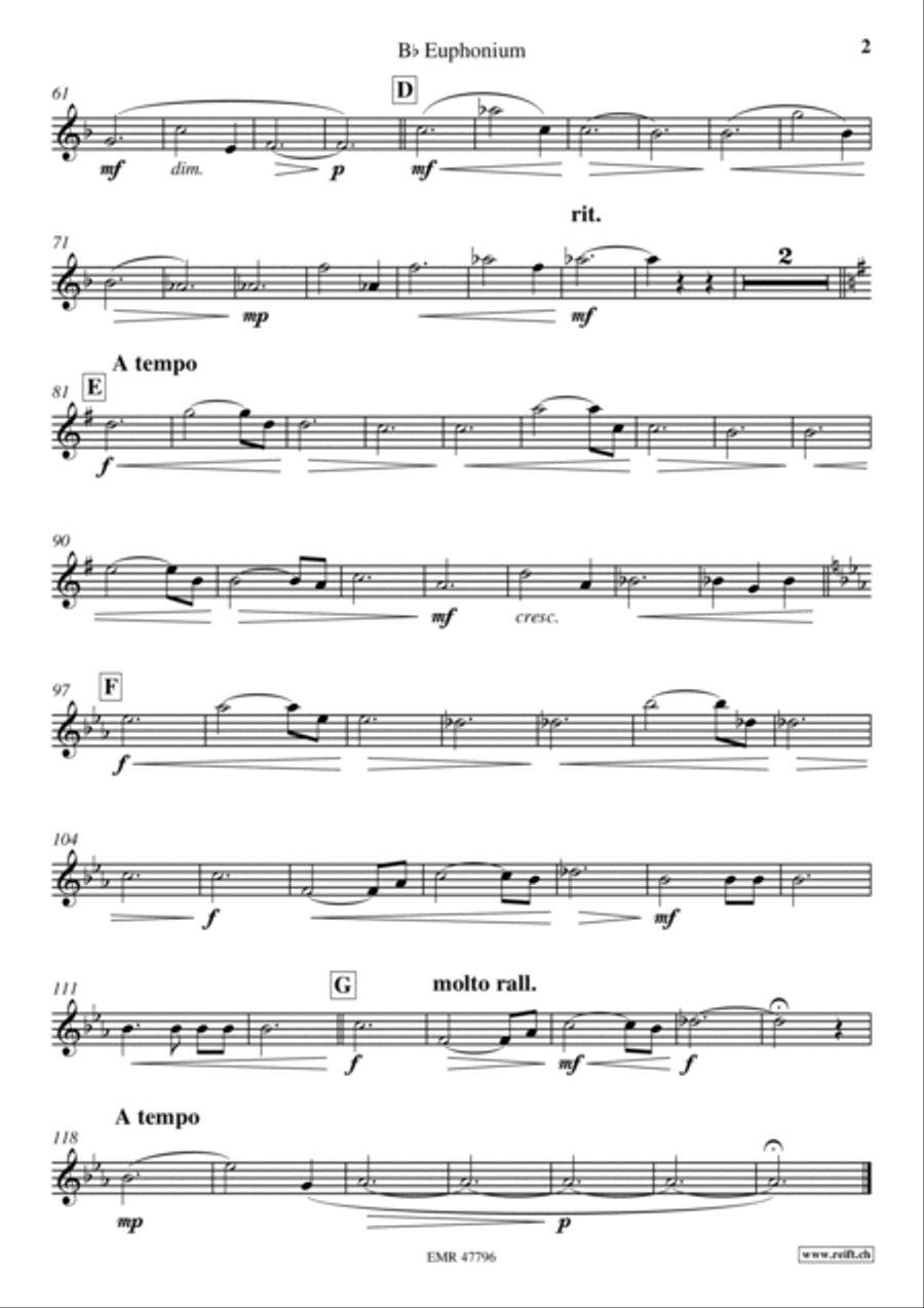 Letter To My Mother Euphonium scores gallery preview page 4