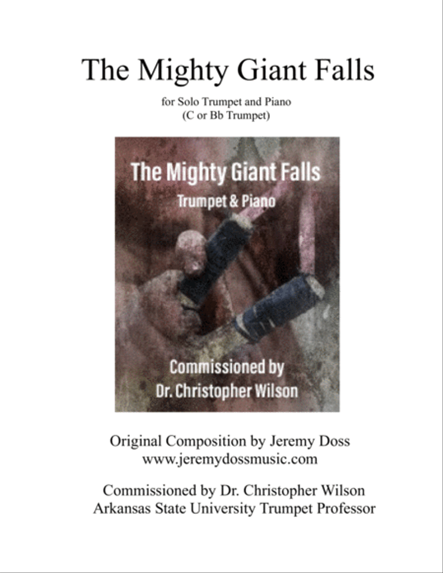 The Mighty Giant Falls Trumpet Solo scores gallery preview page 1