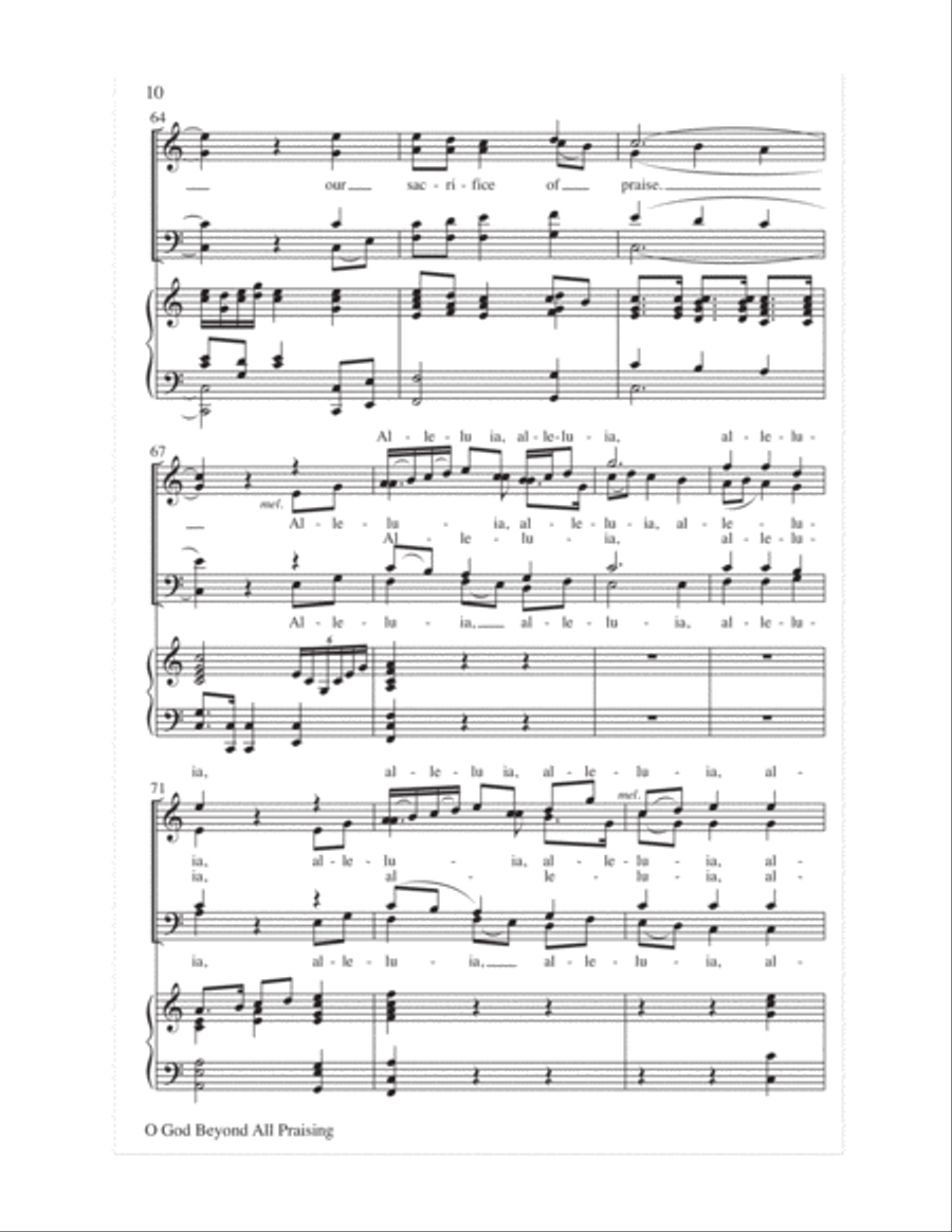 O God Beyond All Praising 4-Part scores gallery preview page 10