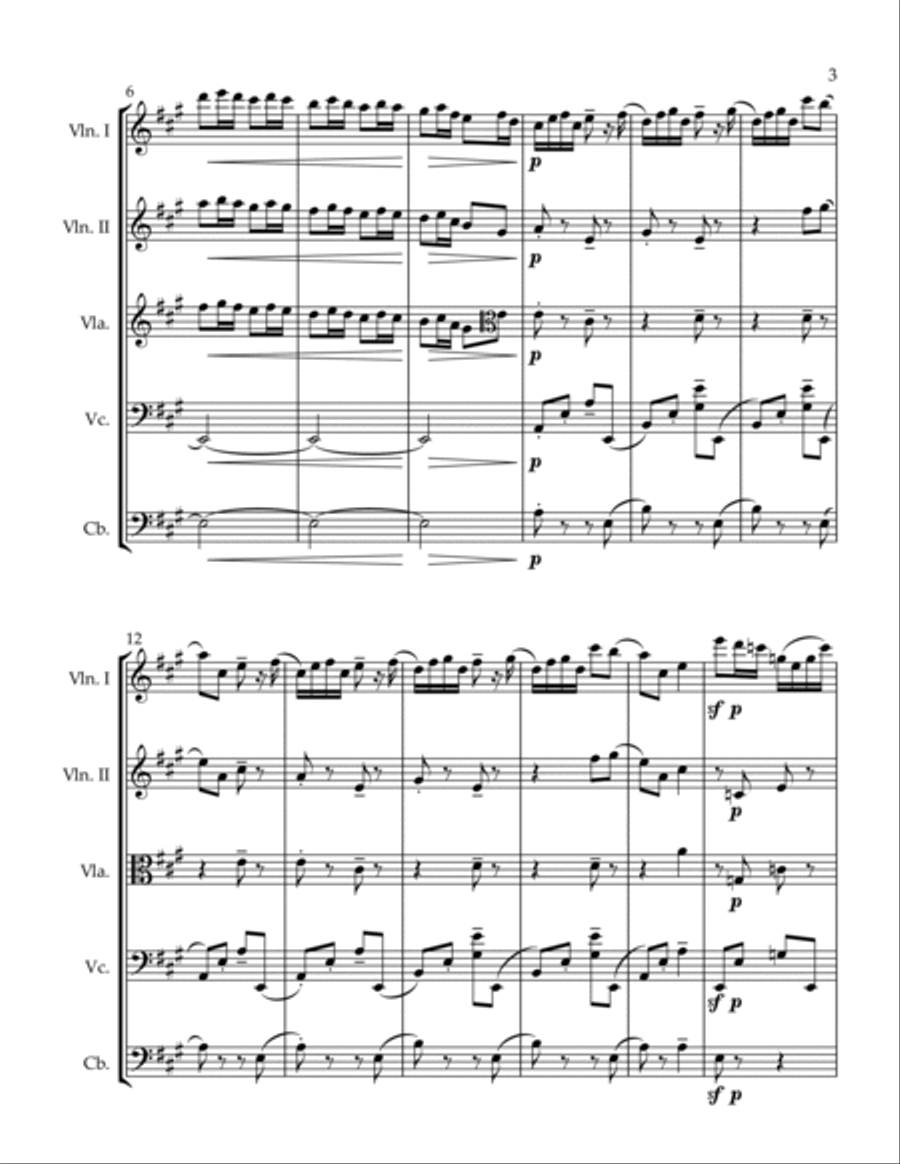 Air de Ballet Air de Ballet String Orchestra scores gallery preview page 3