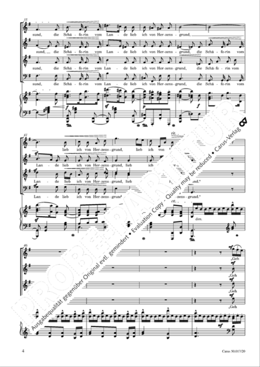 Die Schaferin vom Lande Die Schaferin vom Lande 4-Part scores gallery preview page 5